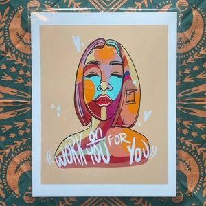 PinkLoMein print - Work on You for You - discontinued print